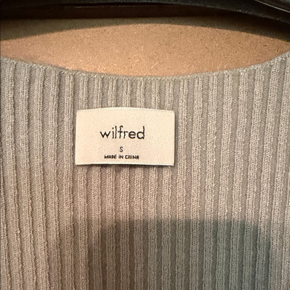 Wilfred Gray/Blue Ribbed Midi Dress - Picture 2 of 5